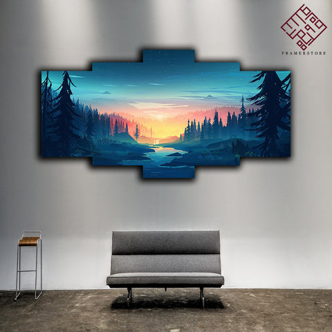 5 Splitter Wall Frame Scenery (CSL-001)