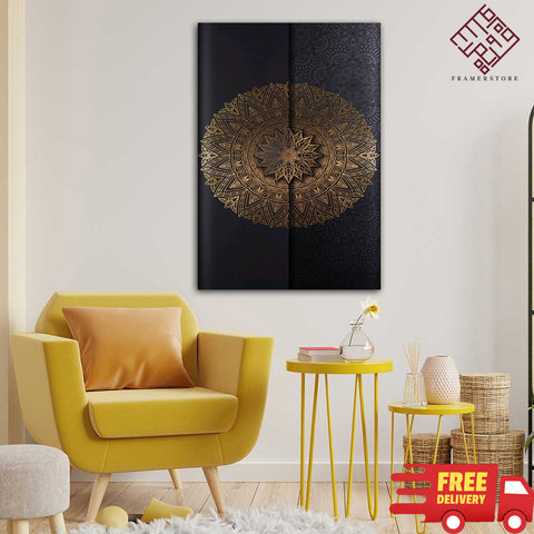 1 Pc Wooden Wall Frame Abstract (fs-0020)