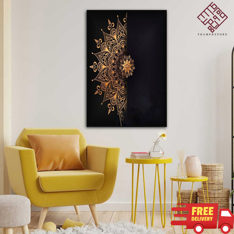 1 Pc Wooden Wall Frame Abstract (fs-0021)