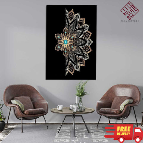 1 Pc Wooden Wall Frame Abstract (fs-0030)