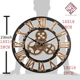 GEAR WALL CLOCK PURELY WOODEN