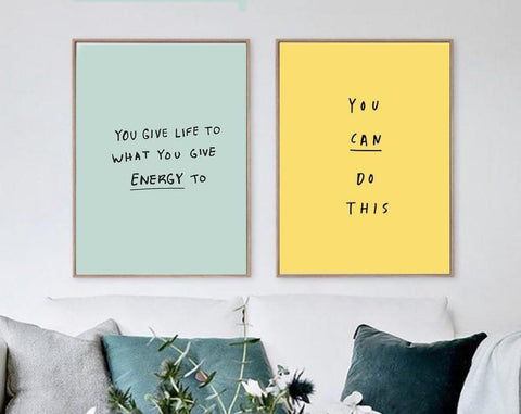 Inspiration Quotes Frame (2PCS)