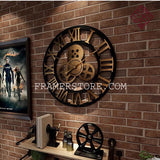 GEAR WALL CLOCK PURELY WOODEN