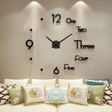 Wooden Wall Clock (SKU-HALF NUM HALF ALPHABET)