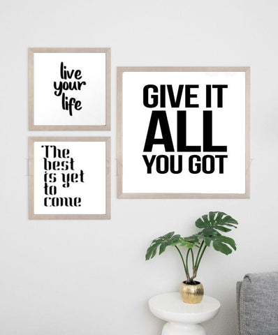 Inspiration Quotes Frame (3PCS)