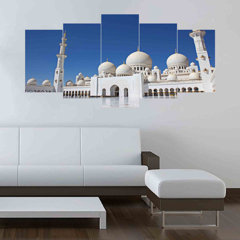 5 Split Canvas Wall Frame - Digitally Printed (Islamic Calligraphy)