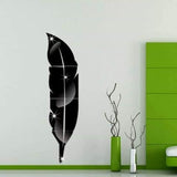 Acrylic Mirror Leaf (BLACK) LARGE