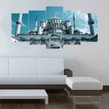 5 Split Canvas Wall Frame - Digitally Printed (Islamic Calligraphy)