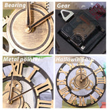 GEAR WALL CLOCK PURELY WOODEN