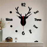 DEER WALL CLOCK (LARGE SIZE)