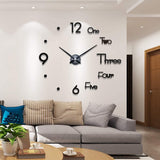 Wooden Wall Clock (SKU-HALF NUM HALF ALPHABET)